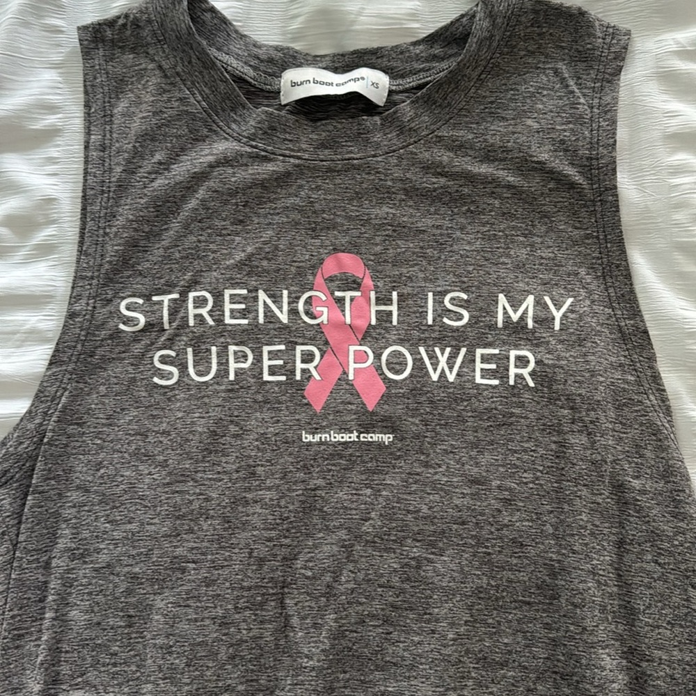 Burn Boot Camp pink ribbon breast cancer awareness October workout tank